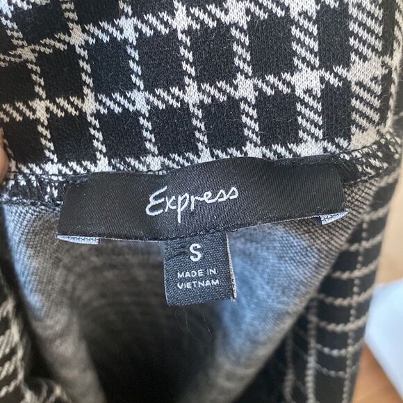 Express Black and White Tunic Dress Size Small - Picture 7 of 8